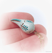 Image 1 of Turquoise tadpole necklace