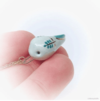 Image 2 of Turquoise tadpole necklace