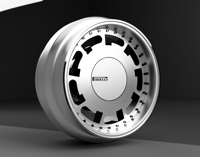 1/64 Scale Pirelli P slots, two piece 9mm