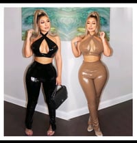 Halter leather 2 piece set 