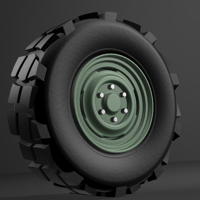 1/64 Scale Overlanders with tires 8mm wheel dia