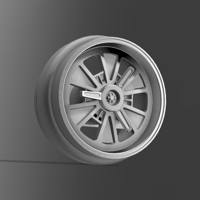 1/64 Scale Shelby AC Cobra wheels 8mm Dia