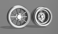 1/64 Scale Gasser Wheels