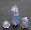 Mage Dust | glitter blue & purple dice set - quirky dnd gift - d20 fantasy dice - for fans of Critic