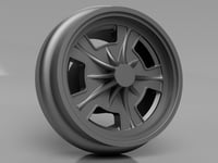 Image 1 of 1/64 Scale "Kidney Bean" Gasser Wheels