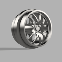 1/64 Scale Mazda Miata racing wheels 8mm