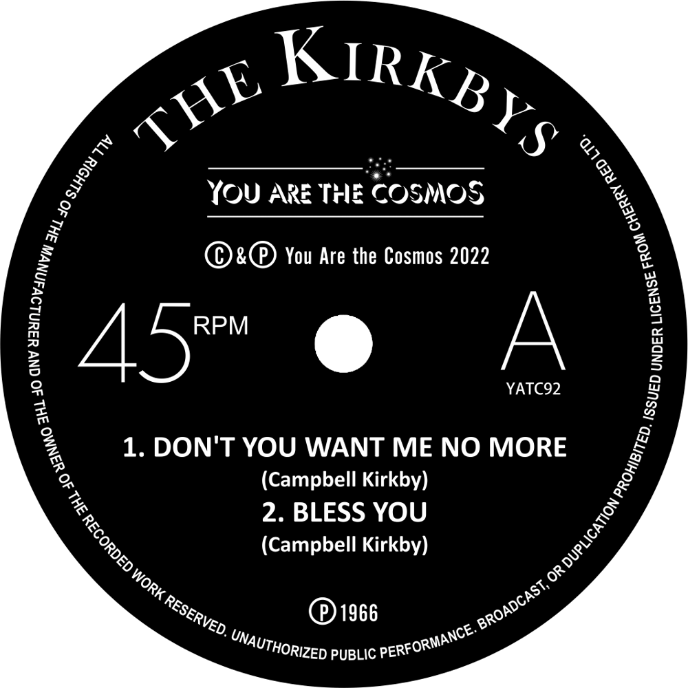 THE KIRKBYS EP 7"