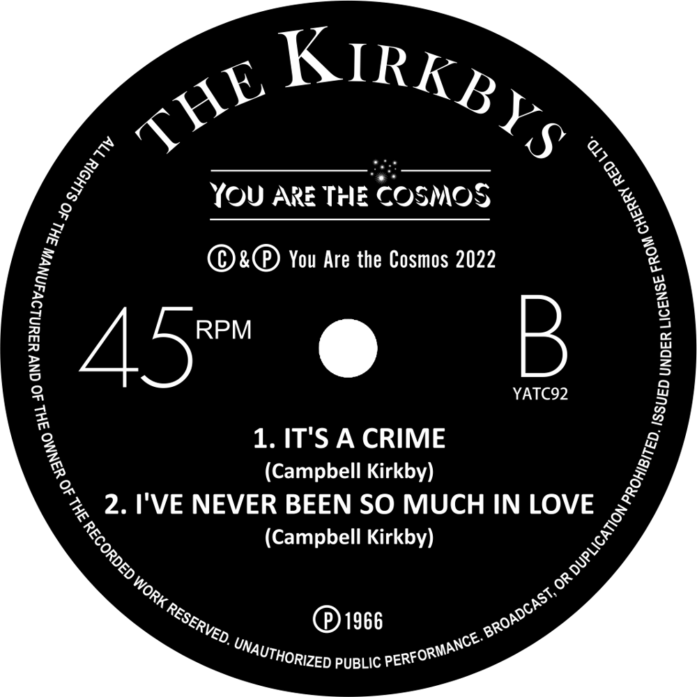 THE KIRKBYS EP 7" 