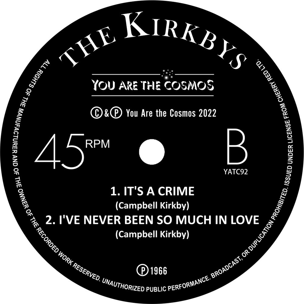 THE KIRKBYS EP 7"