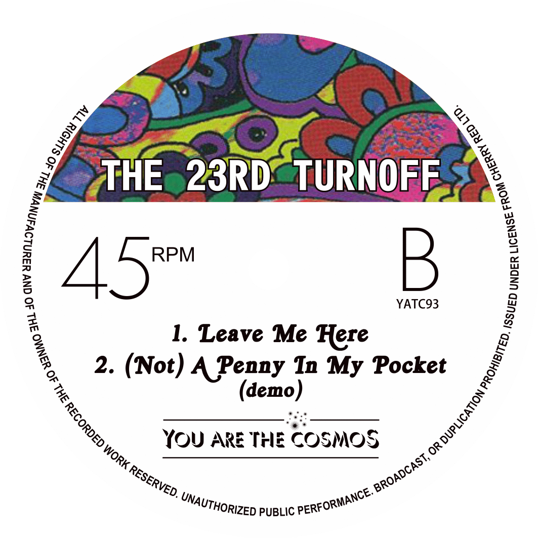 23rd TURNOFF EP 7" | You Are The Cosmos