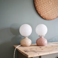 Image 1 of Petite lampe Ceramique  & Opaline