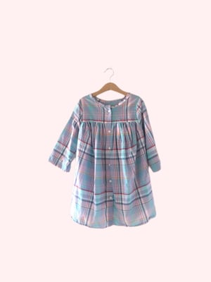 Image of Candy Plaid Coat Dress 7/8 years