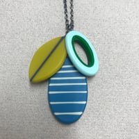 Image 1 of cluster leaf necklace 