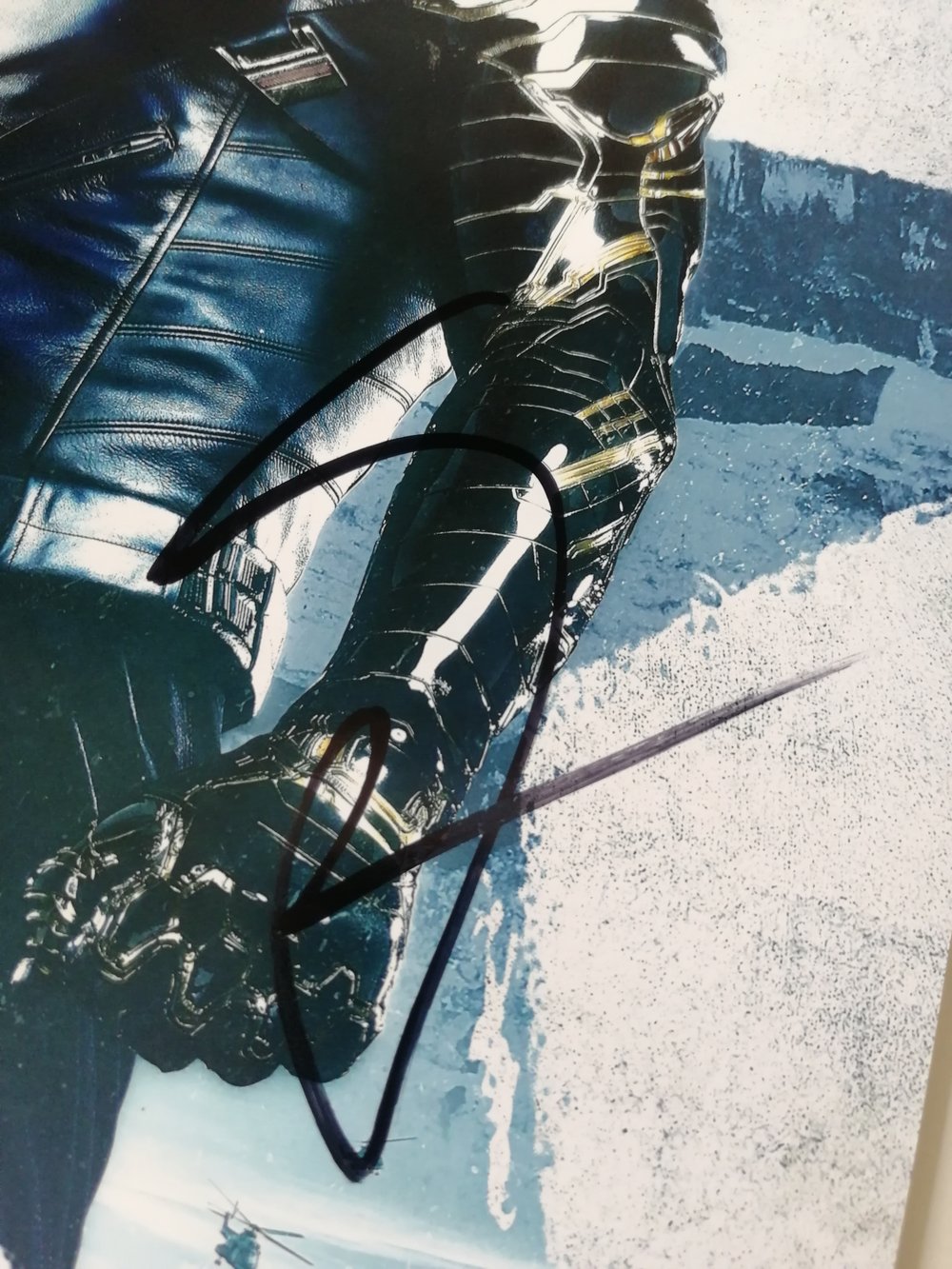 Sebastian Stan The Winter Soldier Signed 10x8