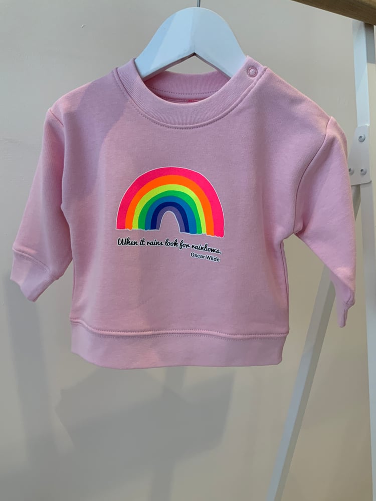 Image of Pink Rainbow Sweatshirt - Baby
