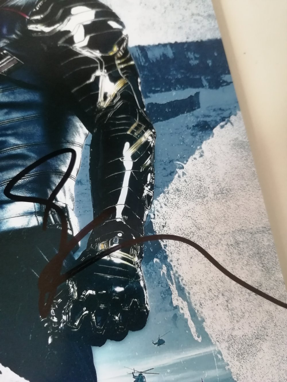 The Winter Soldier Sebastian Stan Signed 10x8