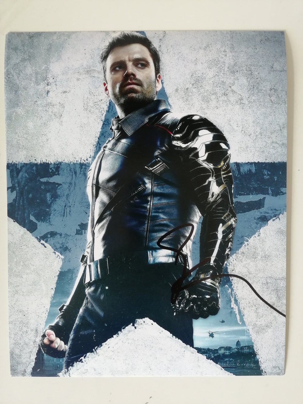 The Winter Soldier Sebastian Stan Signed 10x8