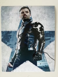 Image 1 of The Winter Soldier Sebastian Stan Signed 10x8