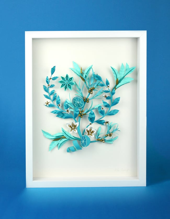 Blue citrus - Pièce unique