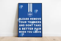 Image 2 of Funny Poster 'PLEASE REMOVE YOUR TRAINERS'