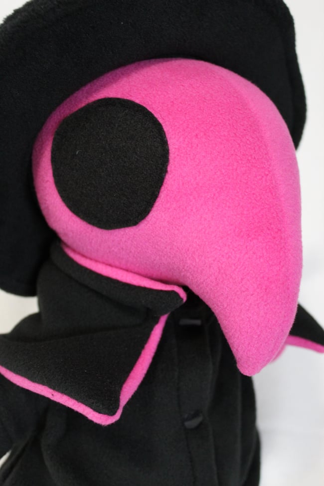 Pink Plague Doctor Plushie