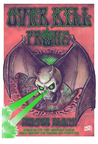 OVERKILL & PRONG GIG POSTER 2022 Ft. Lauderdale 