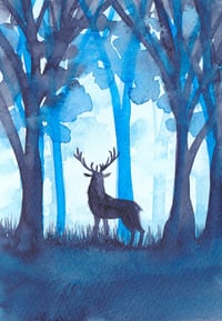 Blue Stag Original Artwork