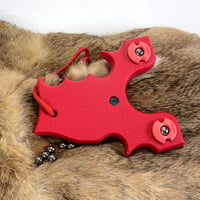 Image 3 of Sling Shot Catapult, Red Textured HDPE, The Renegade, Hunter Gift, Right or Left Handed Shooter