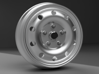1/64 Scale Porsche Steelies 8mm Dia