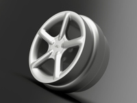 1/64 Scale Ford Escort RS Cosworth wheel - 9mm Dia