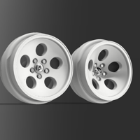 1/64 Scale Lamborghini Countach Wheels 9mm Dia