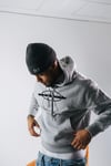 “WORLDWIDE” HOODIE GREY/BLACK