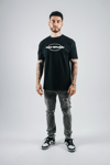 “WORLDWIDE” TEE BLACK/WHITE