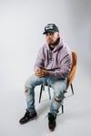 “CZ” PASTEL HOODIE LILAC/BLACK