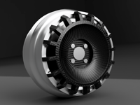 1/64 Scale 09式 wheels - 8mm Dia