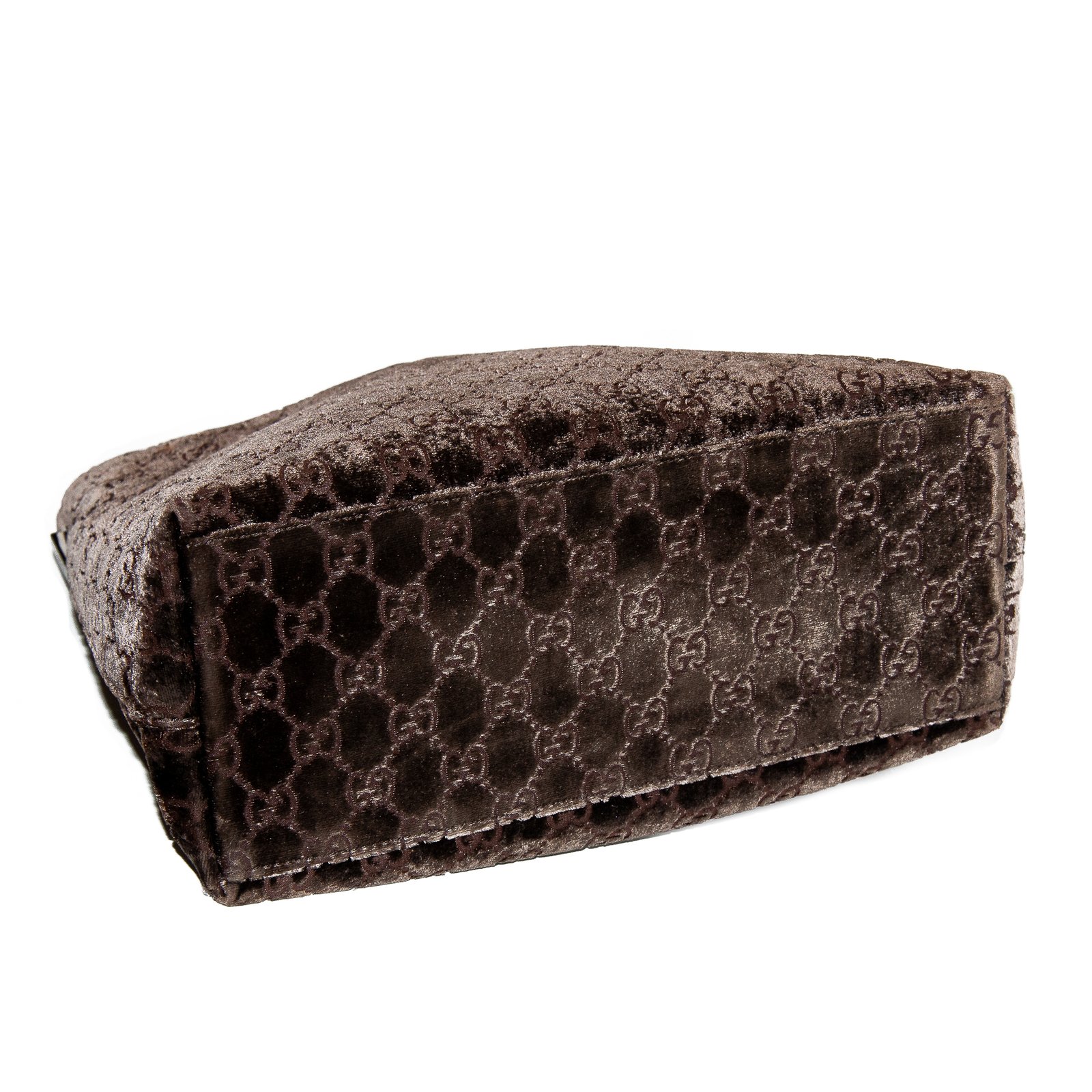 Gucci by Tom Ford 1997 Runway Brown Velvet Shoulder Bag † Ruder