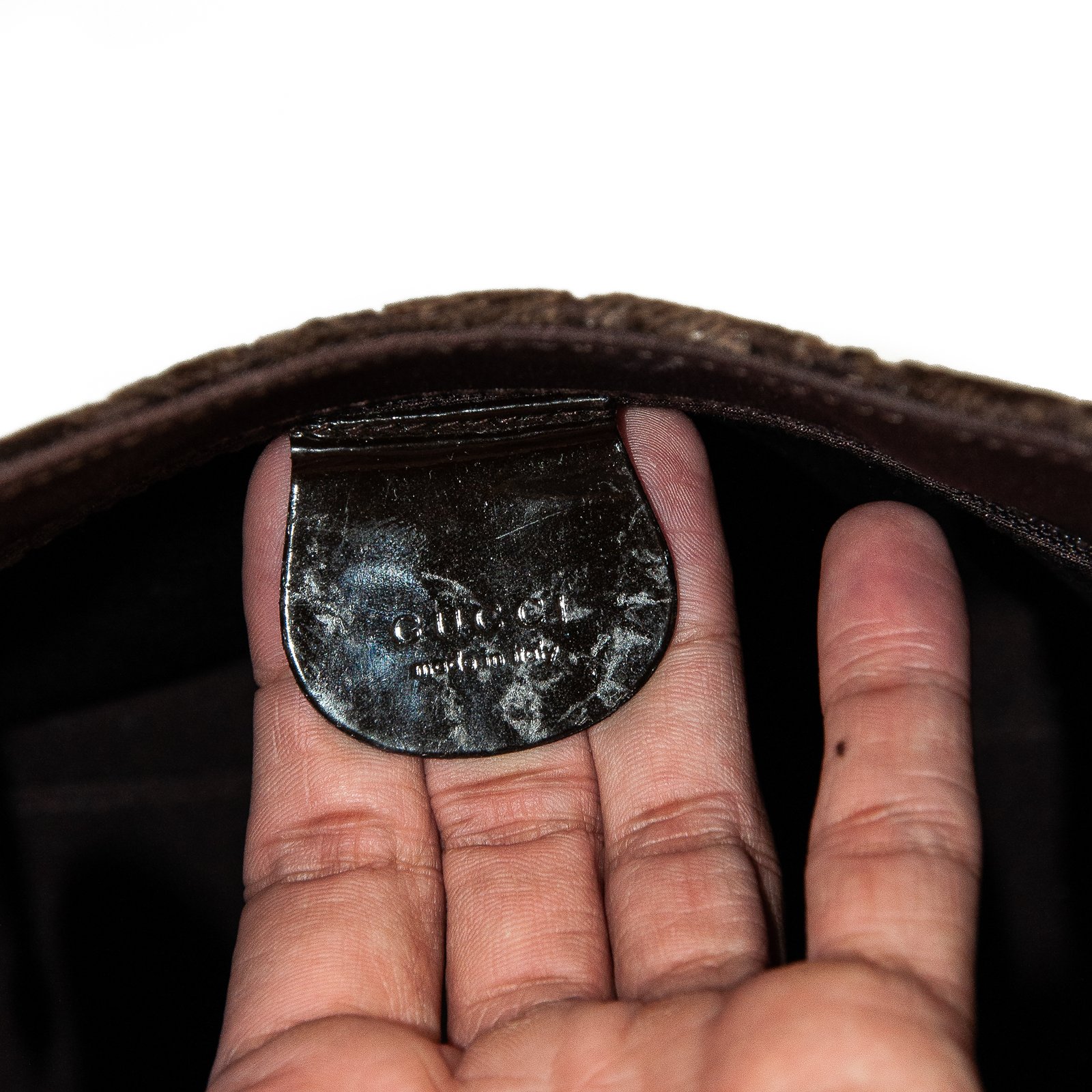 Gucci by Tom Ford 1997 Runway Brown Velvet Shoulder Bag † Ruder