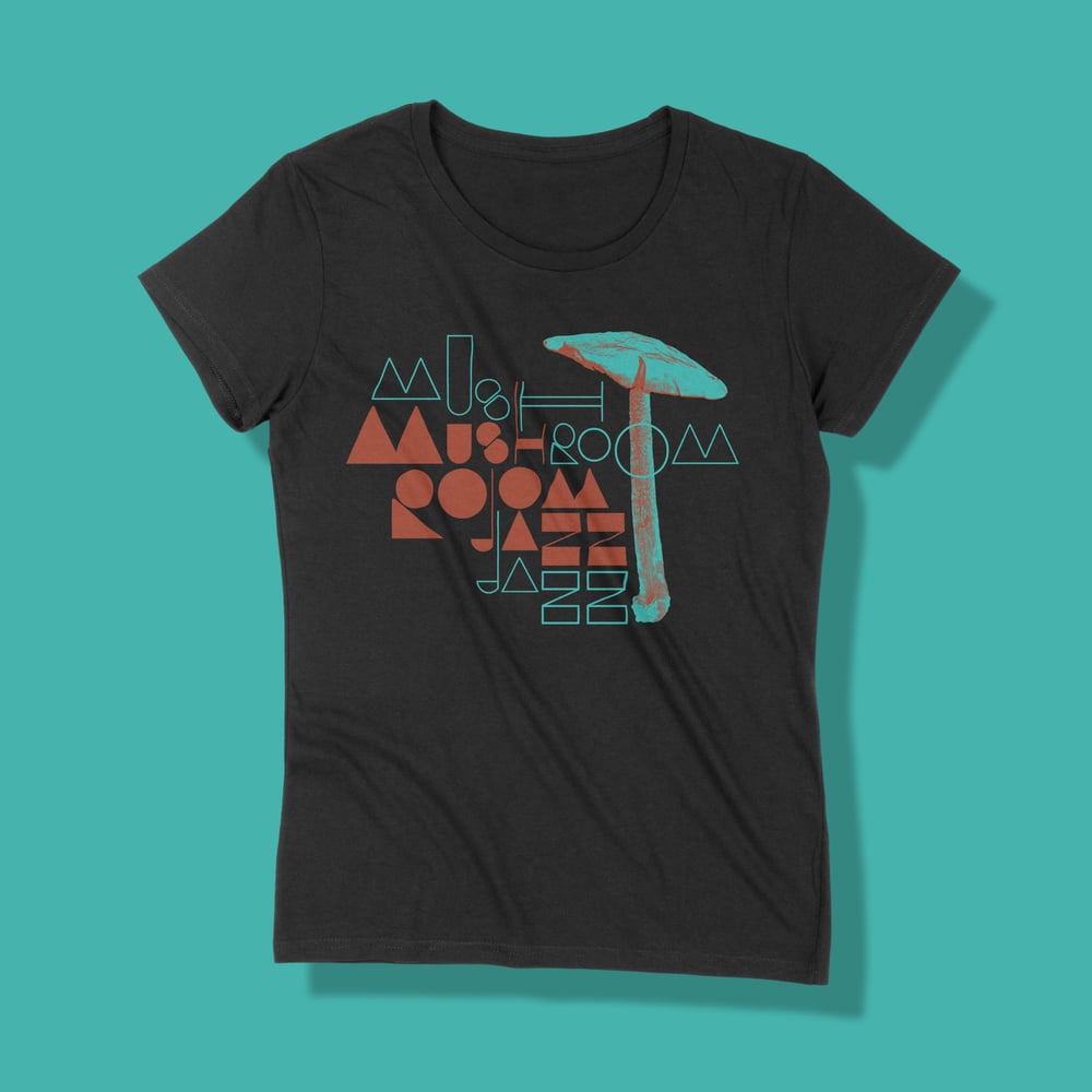 Women's Mushroom Jazz Push Design short sleeve t-shirt