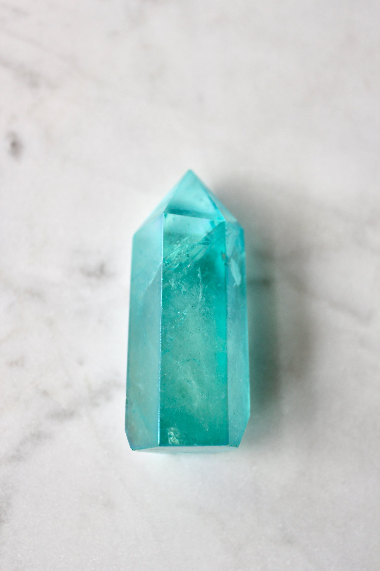 Image of Aqua Aura Quartz Crystal