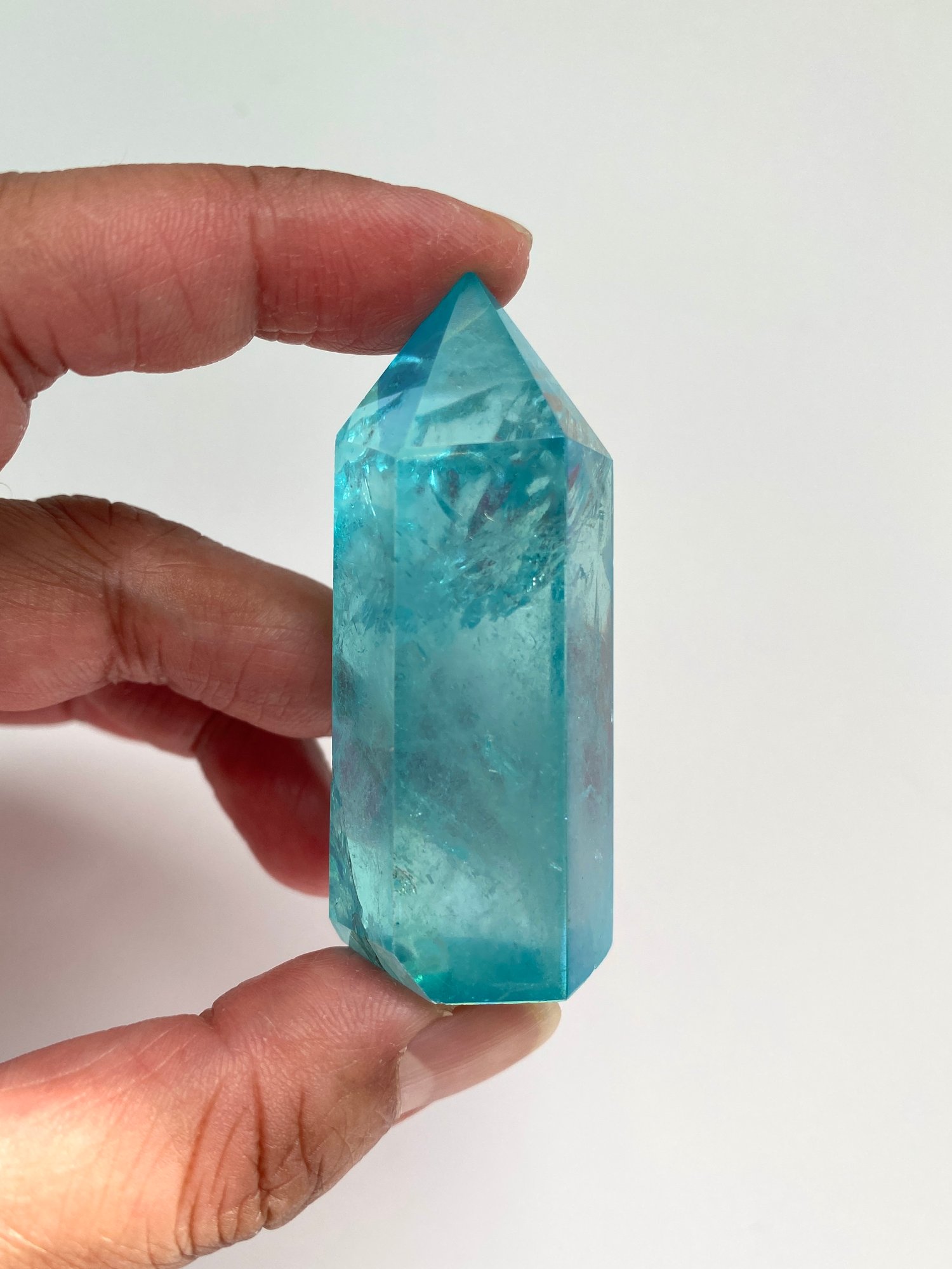 Image of Aqua Aura Quartz Crystal