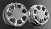 1/64 Mustang Cobra wheels 8mm Dia