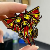 Image 3 of Number of the Beast, Maiden Enamel Pins, Metal Icon Pins
