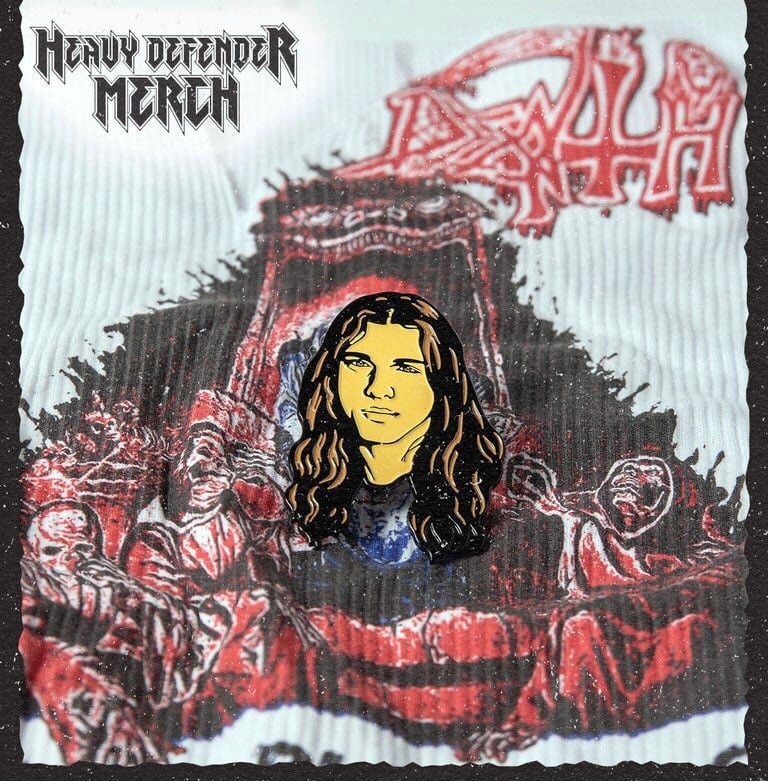Chuck schuldiner death band enamel pin | HDM