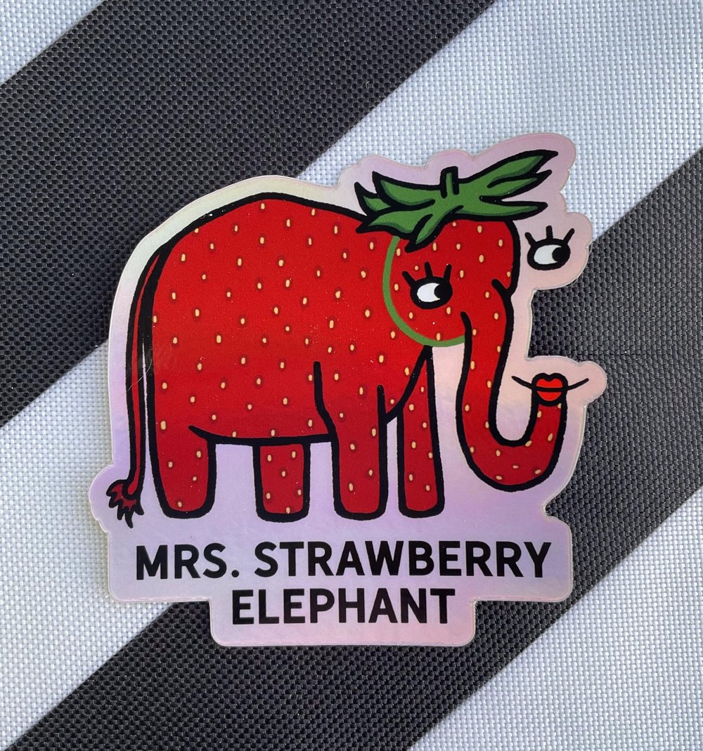 mrs. strawberry elephant [holographic]