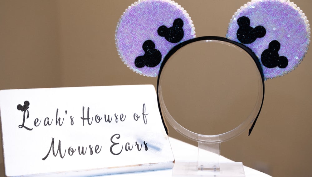 Image of Glitter inspired mouse head ears 