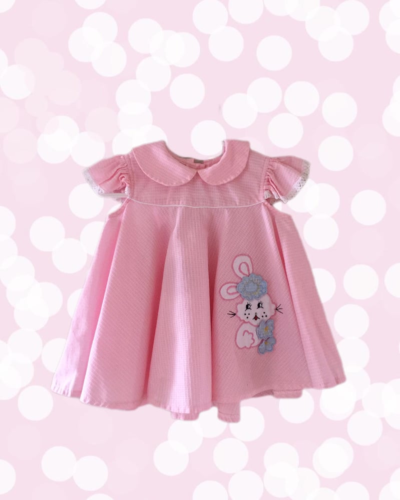 Image of VINTAGE Baby Bunny Dress 0-12m