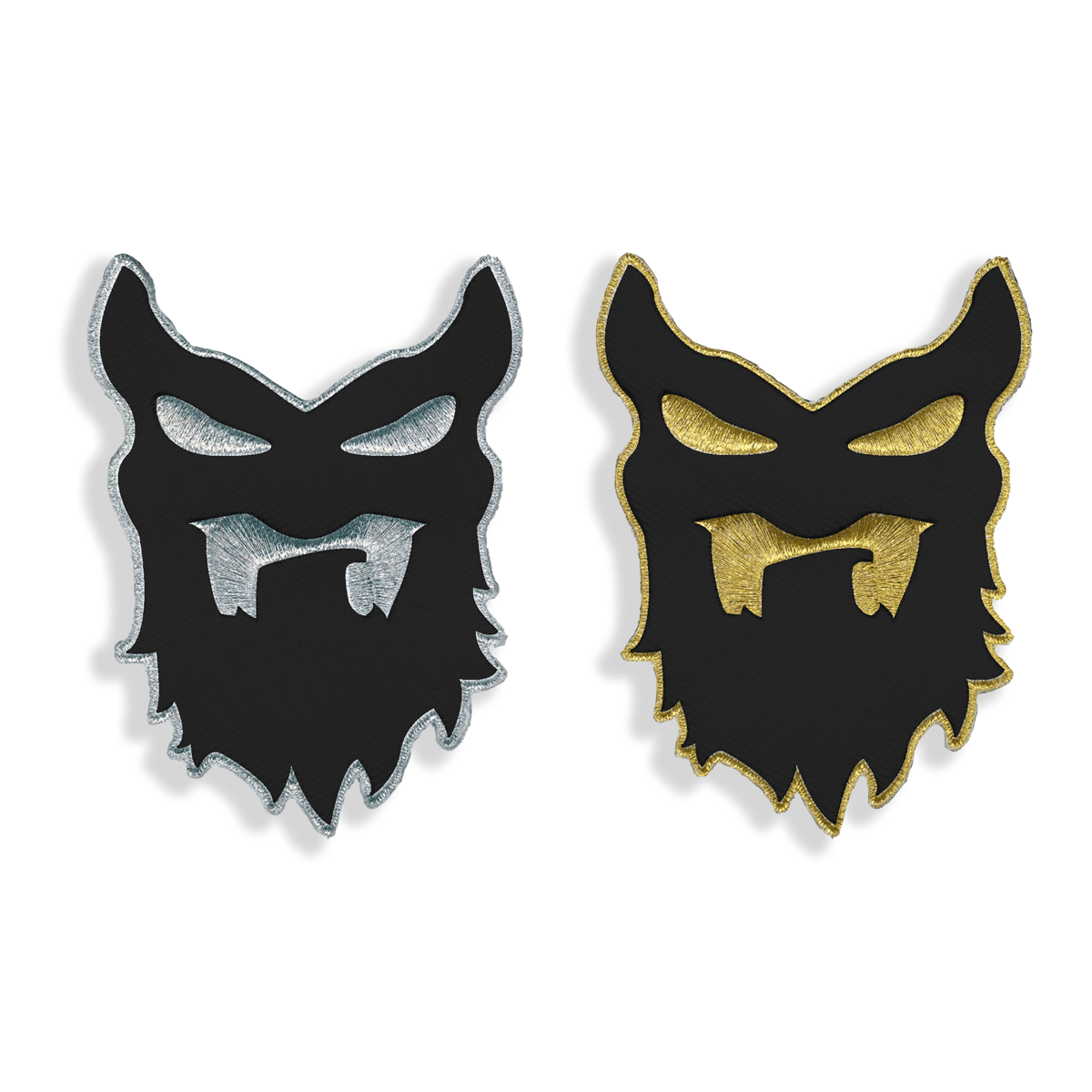 Image of Gold & Silver Mask Patch ( PAIR ) 