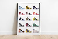 Image 1 of Nike Air Jordan 1 Colourway Poster