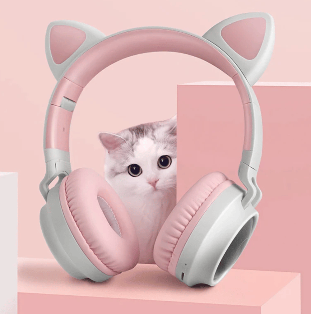 Image of LED Cat Ear Noise Cancelling Headphones 