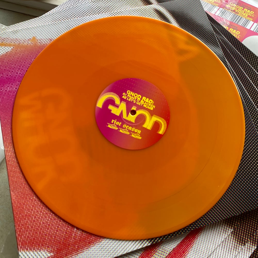 GNOD R&D / WHIRLING HALL OF KNIVES 'GNOD/WHOK' Orange Vinyl 12"